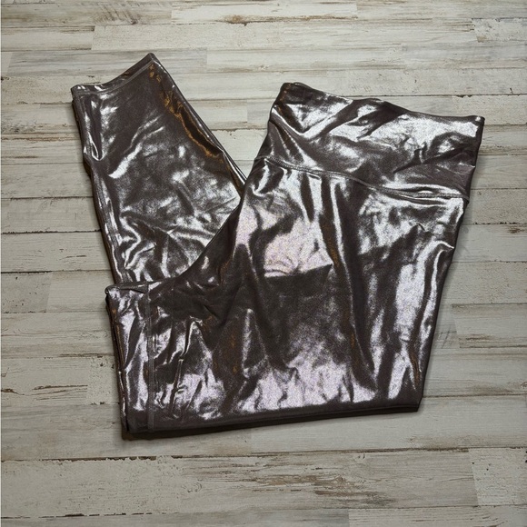 Old Navy Pants - Old Navy Powersoft Extra High Rise Leggings Starry Sky Metallic Shine Sz 4X